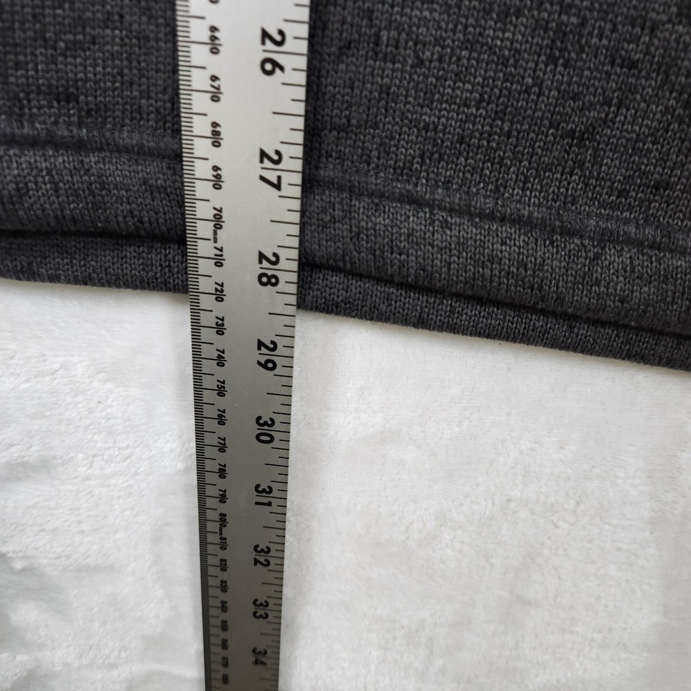 Eddie Bauer Men's XL Gray Maroon Trim Crewneck Pullover Fleece Sweater - Picture 7 of 9